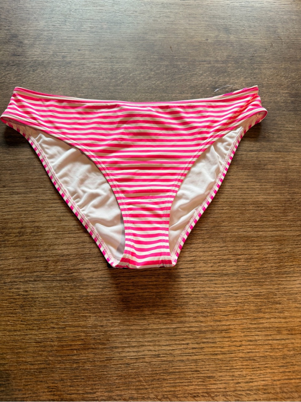 kate spade Pink and White Striped Bikini Bottoms